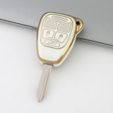 Gold TPU Car Key Cover For  Chrysler  Key Protect Case