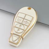 Gold TPU Car Key Cover For  Dodge  Key Protect Case