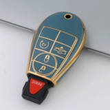 Gold TPU Car Key Cover For  Dodge  Key Protect Case