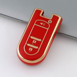 Gold TPU Car Key Cover For  Perodua  Key Protect Case
