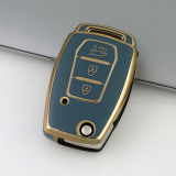Gold TPU Car Key Cover For  SSANG YONG  Key Protect Case