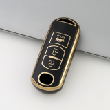 Gold TPU Car Key Cover For  Mazda  Key Protect Case