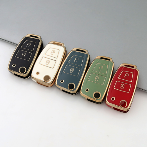 Gold TPU Car Key Cover For Dongfeng Key Protect Case