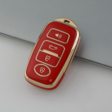 Gold TPU Car Key Cover For  Perodua  Key Protect Case