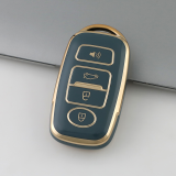 Gold TPU Car Key Cover For  Perodua  Key Protect Case