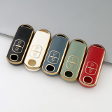 Gold TPU Car Key Cover For  Mazda  Key Protect Case
