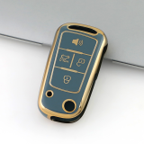 Gold TPU Car Key Cover For  Proton  Key Protect Case