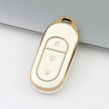 Gold TPU Car Key Cover For  LEAPMOTOR   Key Protect Case