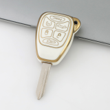 Gold TPU Car Key Cover For  Chrysler  Key Protect Case