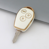Gold TPU Car Key Cover For Renault Key Protect Case