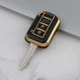 Gold TPU Car Key Cover For  Mitsubishi   Key Protect Case