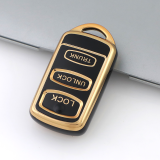 Gold TPU Car Key Cover For  Mitsubishi   Key Protect Case