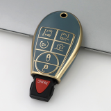 Gold TPU Car Key Cover For  Dodge  Key Protect Case