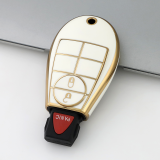 Gold TPU Car Key Cover For  Dodge  Key Protect Case