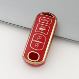 Gold TPU Car Key Cover For  Mazda  Key Protect Case