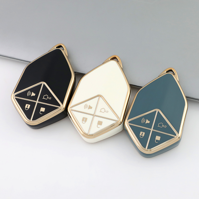 Gold TPU Car Key Cover For  Deepal  Key Protect Case