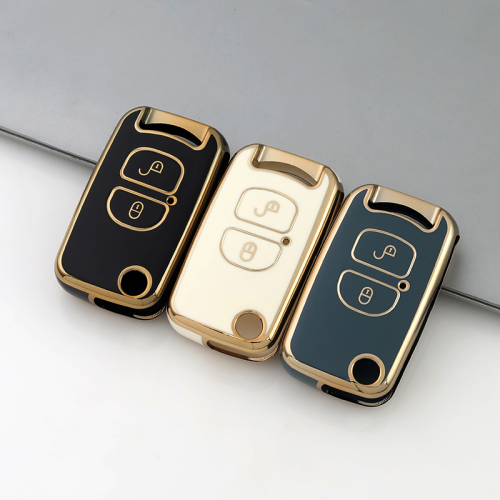 Gold TPU Car Key Cover For FAW  Key Protect Case