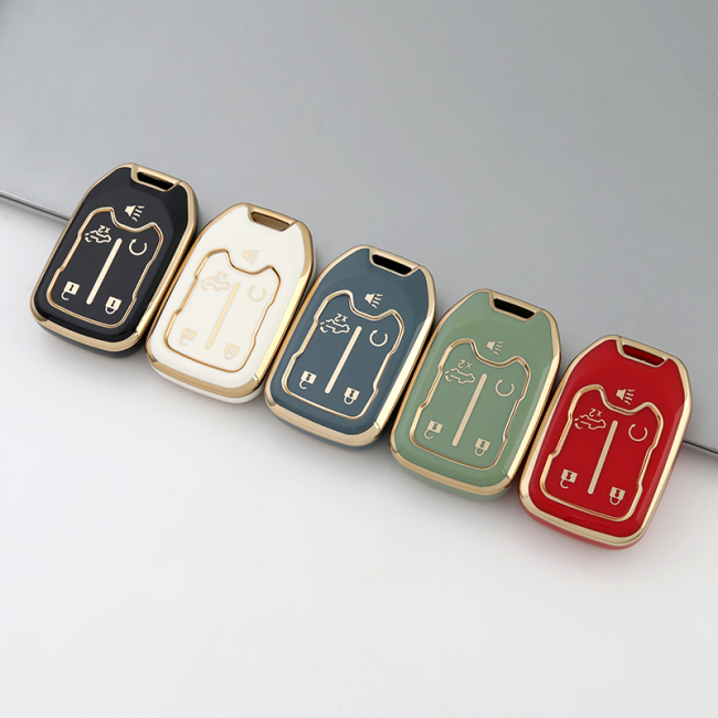 Gold TPU Car Key Cover For  GMC  Key Protect Case