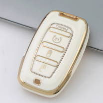 Gold TPU Car Key Cover For  Chrysler  Key Protect Case