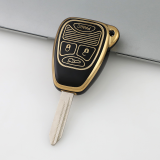 Gold TPU Car Key Cover For  Chrysler  Key Protect Case
