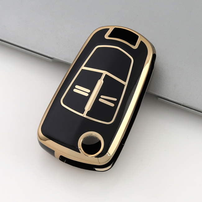Gold TPU Car Key Cover For Opel Key Protect Case