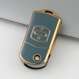 Gold TPU Car Key Cover For  Mazda  Key Protect Case