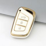 Gold TPU Car Key Cover For  JAC  Key Protect Case