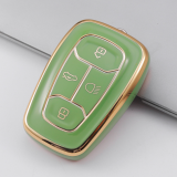 Gold TPU Car Key Cover For  TATA   Key Protect Case