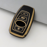 Gold TPU Car Key Cover For  SUBARU   Key Protect Case