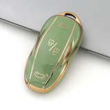 Gold TPU Car Key Cover For  Tesla   Key Protect Case