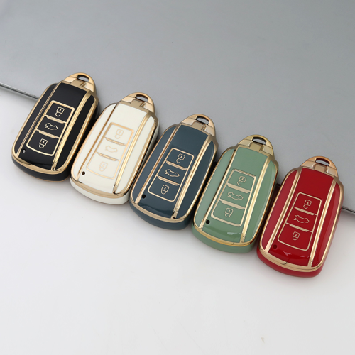 Gold TPU Car Key Cover For Dongfeng Key Protect Case