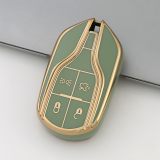 Gold TPU Car Key Cover For  Maserati  Key Protect Case