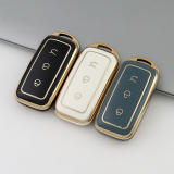 Gold TPU Car Key Cover For  Galaxy    Key Protect Case