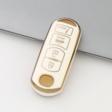 Gold TPU Car Key Cover For  Mazda  Key Protect Case