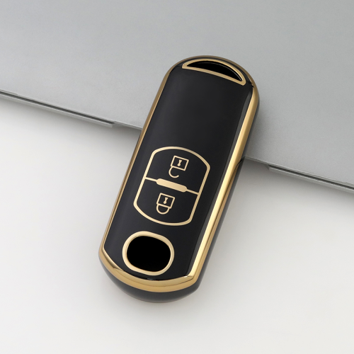 Gold TPU Car Key Cover For  Mazda  Key Protect Case