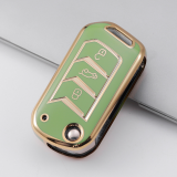 Gold TPU Car Key Cover For  Mahindra   Key Protect Case