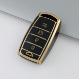 Gold TPU Car Key Cover For  Genesis  Key Protect Case