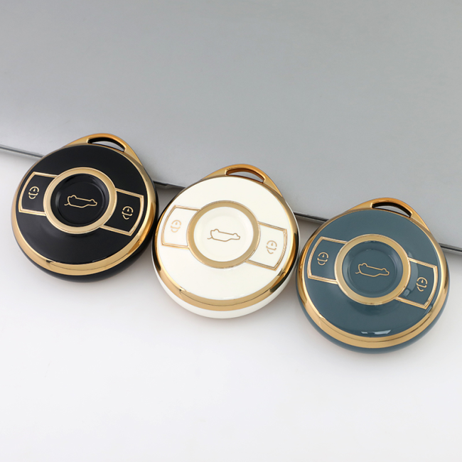 Gold TPU Car Key Cover For  Smart  Key Protect Case