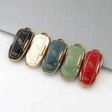 Gold TPU Car Key Cover For  Tesla   Key Protect Case