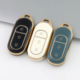Gold TPU Car Key Cover For  LEAPMOTOR   Key Protect Case