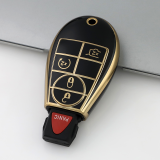 Gold TPU Car Key Cover For  Dodge  Key Protect Case