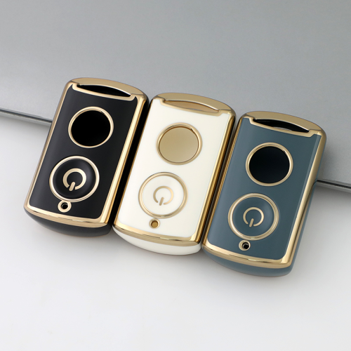 Gold TPU Car Key Cover For  Yamaha  Key Protect Case