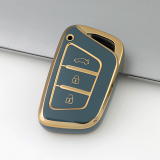 Gold TPU Car Key Cover For  JAC  Key Protect Case