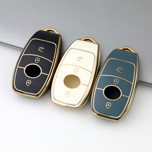 Gold TPU Car Key Cover For  BAIC   Key Protect Case