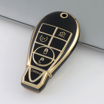 Gold TPU Car Key Cover For  Dodge  Key Protect Case