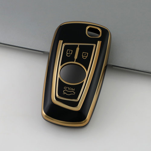 Gold TPU Car Key Cover For  Peugeot  Key Protect Case
