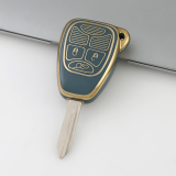 Gold TPU Car Key Cover For  Chrysler  Key Protect Case