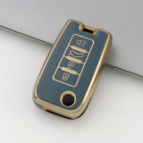 Gold TPU Car Key Cover For Venucir Key Protect Case