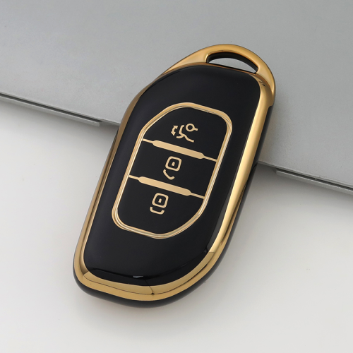 Gold TPU Car Key Cover For Dongfeng Key Protect Case