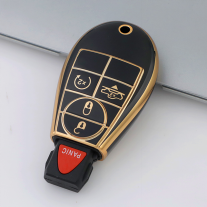 Gold TPU Car Key Cover For  Dodge  Key Protect Case